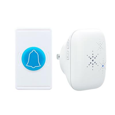 China 38 Kinds Waterproof Wireless Calling Bell Ringtones LED Waterproof Wired Doorbell Button for sale