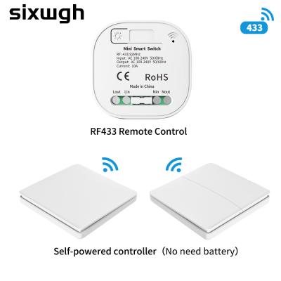 中国 2a 250v Whz01 Zigbeeのスマートなスイッチは丸かどの断続器Rf433 Homekitのより薄暗いスイッチを 販売のため