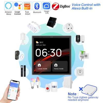 China 4inch Smart Home Touch Screen Panel Multimedia Interconnection Function Controller for sale