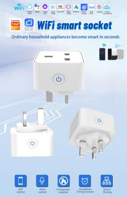China tuya wifi smart socket Remote &Voice control plug with Scheduling and automation functions à venda