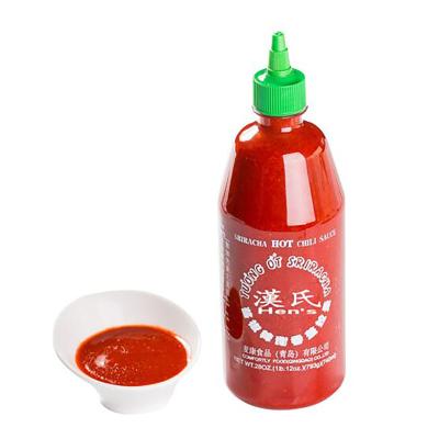 China Red 793G Japanese Seasoning Sauce Restaurants Sriracha Chili Sauce for sale