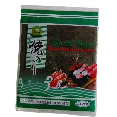Chine 10 feuilles vert-foncé de nori de sushi de Yaki Nori Seaweed de feuilles 19*21CM à vendre