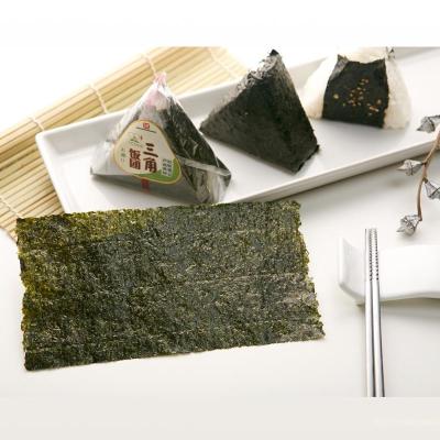China Premium Roasted Onigiri Seaweed Wrapper 100 Sheets Vacuum Pack for sale