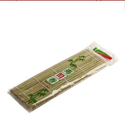 China 27*27cm Green Bamboo Sushi Rolling Mat Japanese Sushi Roller for sale