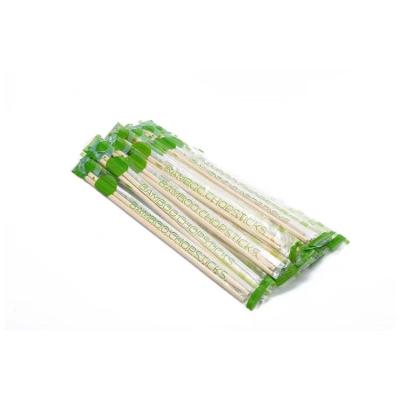 China 21cm Disposable Round Wooden Chopsticks Environmentally Friendly for sale
