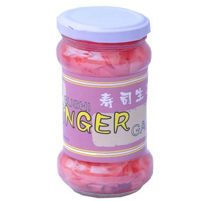 China 340g Chinese Sweet Pickled Ginger Slice White And Pink In Bottle for sale