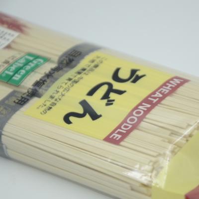 China Nenhuma cor branca larga seca asiática dos macarronetes 3mm de Soba do Udon do cheiro 300g à venda