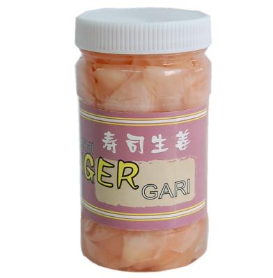 China Natural Pink Red Pickled Sushi Ginger 160g 190g 340g Packing for sale