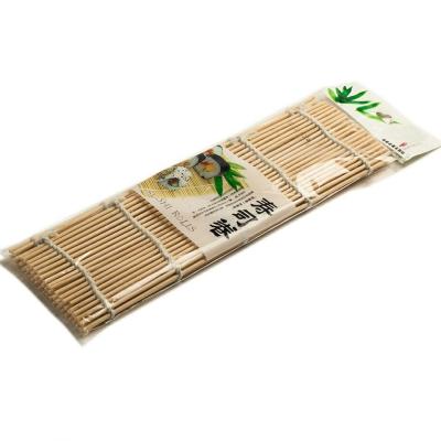 China Japanese Style 24cm 27cm Bamboo Sushi Mat White Natural Color for sale