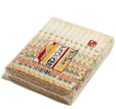 China Tensoge Round Disposable Wooden Chopsticks For Chinese Japanese Food for sale