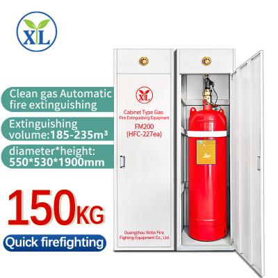 Quality Class 3 Fire Cabinet Box Equipment ISO Approved Hfc-227ea 150L Red Color Steel for sale