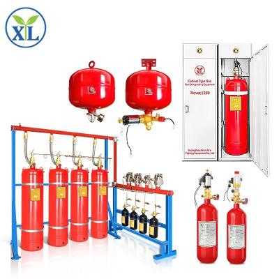 China Sistema de extintor de incêndio de gasoduto FM200 Sistema de supressão de gás para controlo de incêndio à venda
