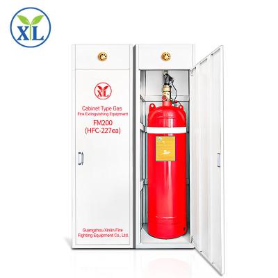 China Fire Alarm Module Cabinet Total Flooding FM200 Cylinder Gas Hfc 227ea Fire Fighting Extinguisher for sale
