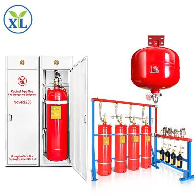 China 90L Novec 1230 Cylinder Capacity Automatic Fire Extinguisher For Monitoring Room for sale