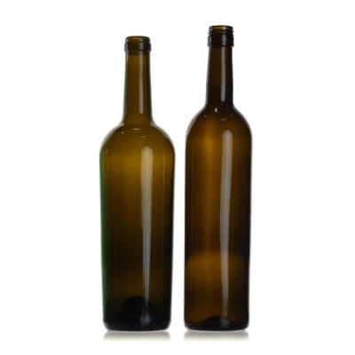 China Pressão em massa Boca de vidro de vinho azul Vazio 375ml Personalizado à venda
