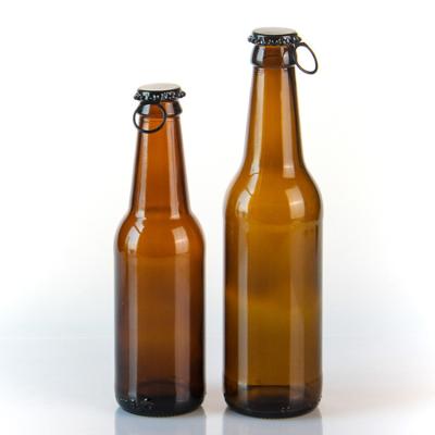 Китай Персонализированные бутылки из 500 мл стеклянного пива 12 унций бутылка Stout с алюминиевой крышкой продается