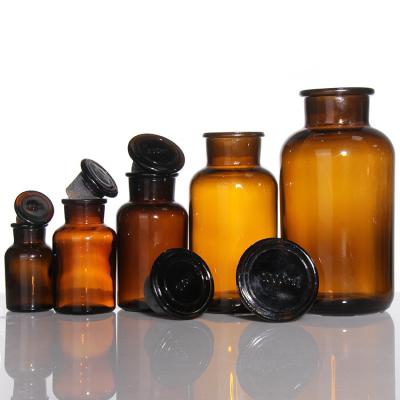 China Clear Brown Amber Glass Medicine Bottles Jar 125ml 250ml 500ml 1000ml for sale