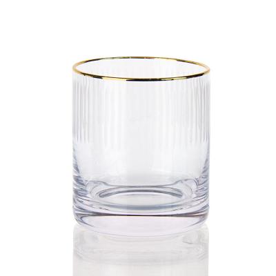 China 7.5oz moderne drinkglassen gegraveerde whisky tumbler kristalbeker voor het drinken van bourbon Te koop