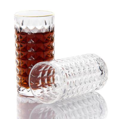 China 350 ml Hobnail Bulk Stemless Wine Glasses Mugs voor het drinken van sap bier Te koop