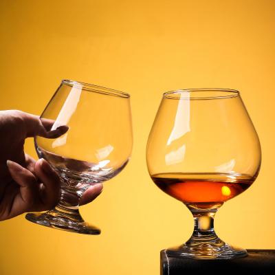 China Cognac de tallo corto Brandy Cristal de vidrio copa de copa sin plomo ODM en venta