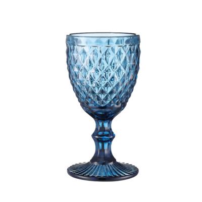 China Vintage Cocktail Red Wine Glass Cups Christmas Wine Goblets Glassware 350ml for sale
