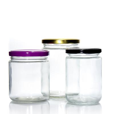 China Rectangular 4 Oz 3 Oz Spice Jars Freezer Safe Glass Containers With Metal Lid for sale