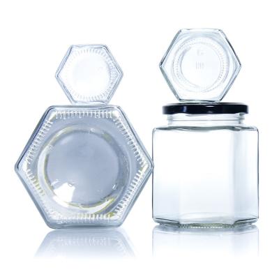 China Sundry Food Sugar Glass Storage Jars With Tin Lid 4 Oz Custom Logo for sale