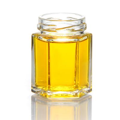 China Wide Mouth 8 Oz Honey Jars Hexagon Shaped For Dry Food for sale