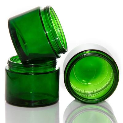 中国 空の緑色 透明なキャンドル容器 蓋付きのボトル ODM 販売のため