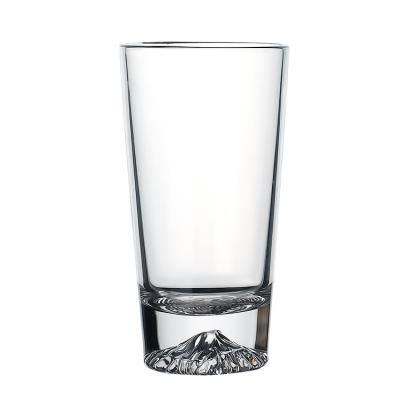 China High Borosilicate Glass Ribbed Highball Glassware 10 Oz Collins Glass for sale