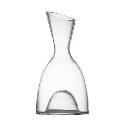 China Transparent Crystal Glass Wine Decanter Carafe 1600ml Bottom Raised Sober for sale