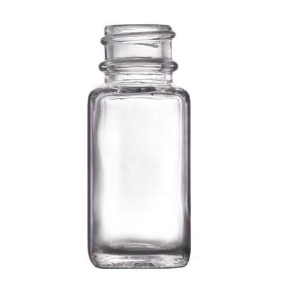 China 15ml Clear Flint Rectangular Glass Ink Bottles Square With Dropper Cap for sale