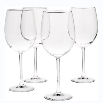 China Custom Size Transparent Red White Wine Glasses For Wedding Party for sale