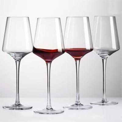 Chine Retro Clear Crystal Red White Wine Glasses With Stem For Drinking Gifts à vendre