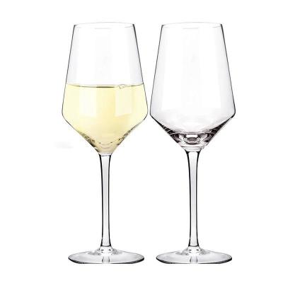 中国 Long Stem Clear Red White Wine Glasses 400ml For Restaurant 販売のため