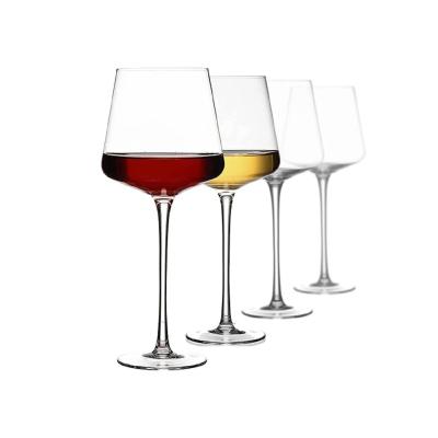 中国 400ML White Wine Glass Clear Goblet Long Stem Cup For Wedding Party 販売のため