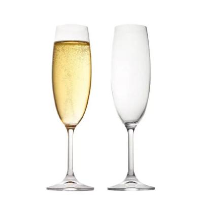 中国 170ml Classy Flutes Clear Crystal Wine Champagne Glass For Party 販売のため