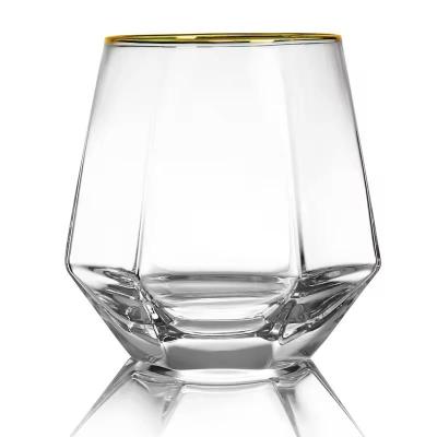 China 10 Oz Round Old Fashioned Glass Lowball Bar Tumblers Whisky Glass for sale