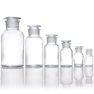 Cina Bottiglia di reagente in vetro da 250 ml Bottiglia di laboratorio chimica da ambra lucida in vendita