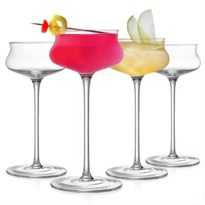 China Transparent BPA Free Cocktail Glass Wine Cup Set Bar 130 Ml for sale