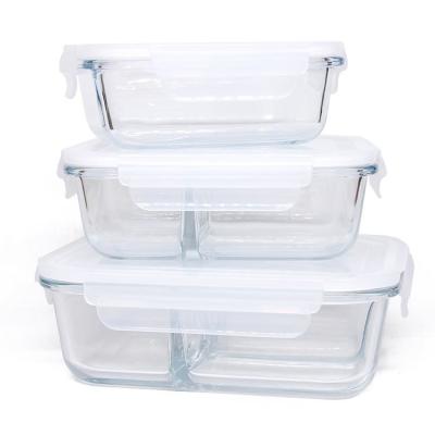China Glass Fruit Bowls Lunch Box For Food Storage Best Kitchen Set Containers for sale