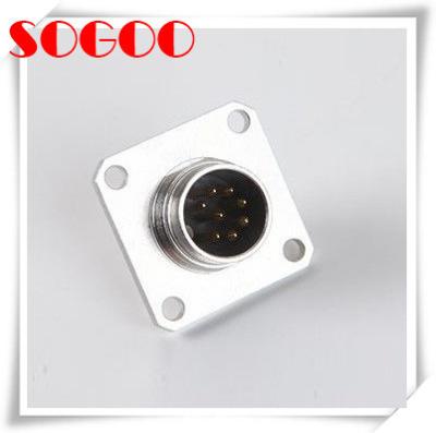 China Ip68 Waterproof 8 Pin AISG RET Cable Connector Square , Female Flange Dip Type Connector for sale