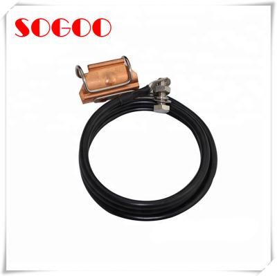 China 3G 4G Tower Clip On Coaxial Cable Grounding Kit For 7/8