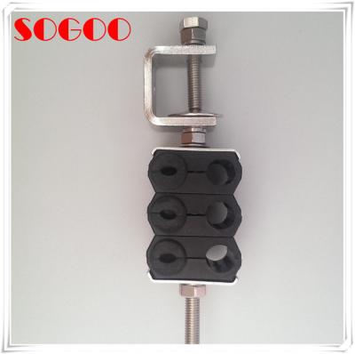 China Plastic C Feeder Cable Clamp Through Type Three Ways Universal Telecom Parts for sale