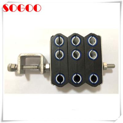 China M8 Threaded Hole Feeder Cable Clamp For ZTE Huawei Base Station CE / RoHS for sale