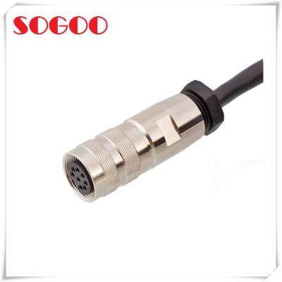 China Moulded Electrical Cable Connectors Waterproof Aisg M16 Female To Male for sale