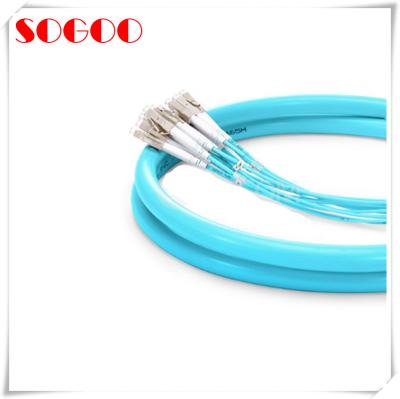 China 12 Fibers OM4 Multi Fiber Pre Terminated Fiber Breakout Cable for sale