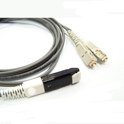 China GGP high-strength coated VF45 to SC Fiber Optic patch cord with VF45 connector for sale