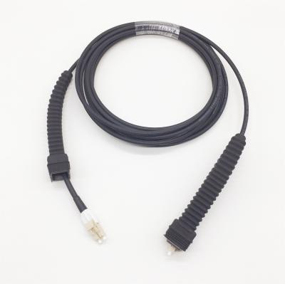 China FUFAY MM OD fiber cable with NSN uni boot, LC OD-LC OD dual 100m, Dia of 5.0mm for sale
