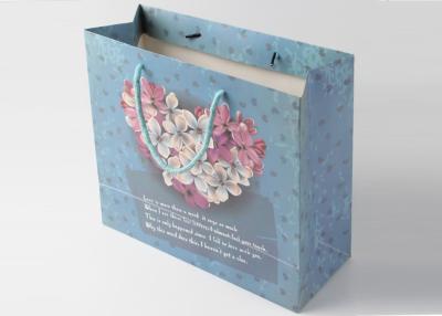 China Sacos de compras de papel amigáveis de Eco do negócio imprimidos com sacos de compras do punho à venda